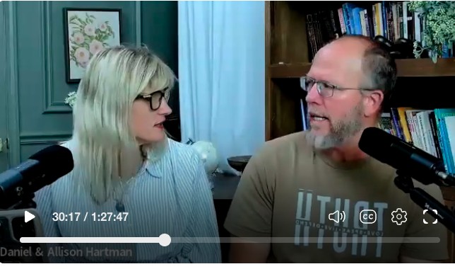 Daniel and Allison Hartman leading the September live workshop on Homeschool & Educating Adults
